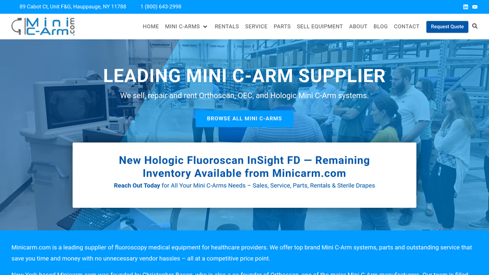 Screenshot of Mini C-Arm