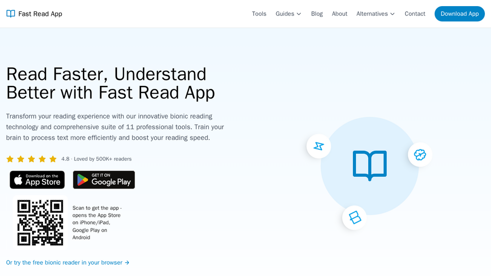 Screenshot of FastRead