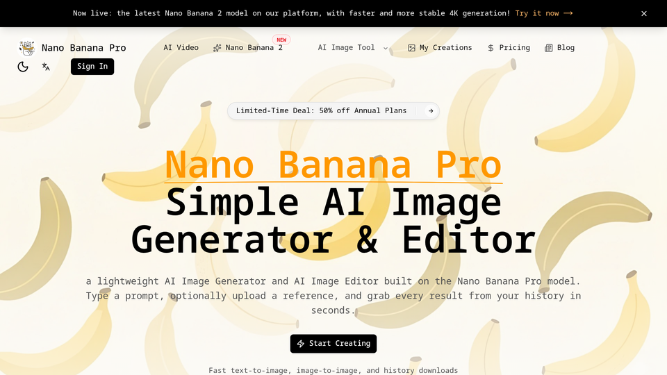 Screenshot of Nano Banana Pro
