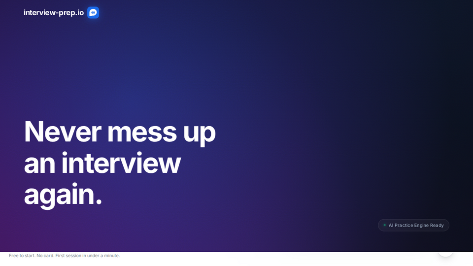 Screenshot of Interview-prep.io