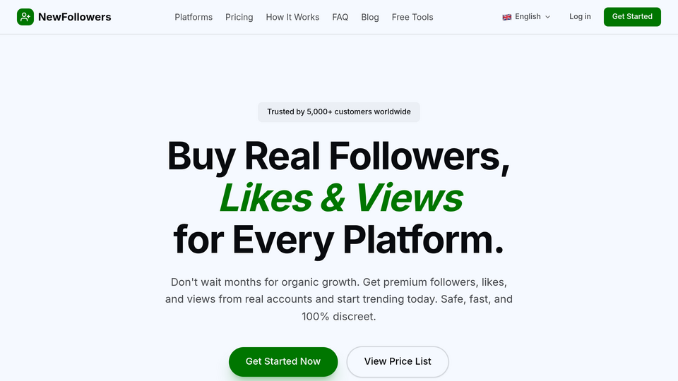 Screenshot of NewFollowers
