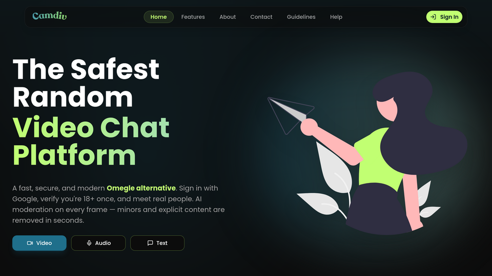 Screenshot of CamDiv
