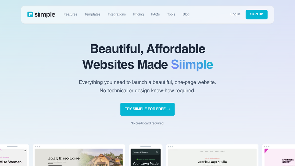 Screenshot of Siimple
