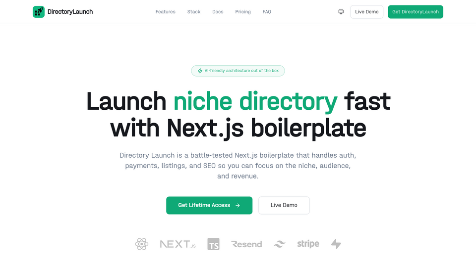 Screenshot of Directory Launch