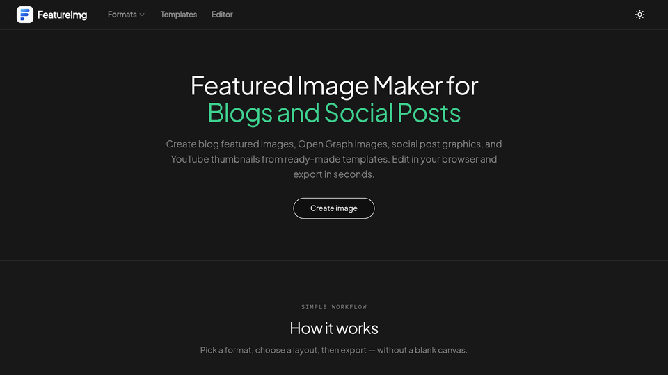 Screenshot of FeatureImg