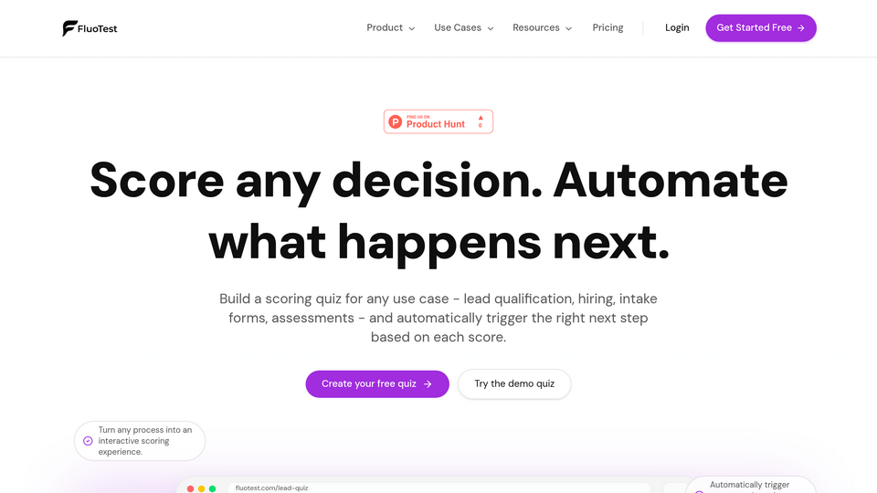 Screenshot of FluoTest