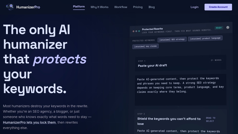 Screenshot of Humanizer Pro