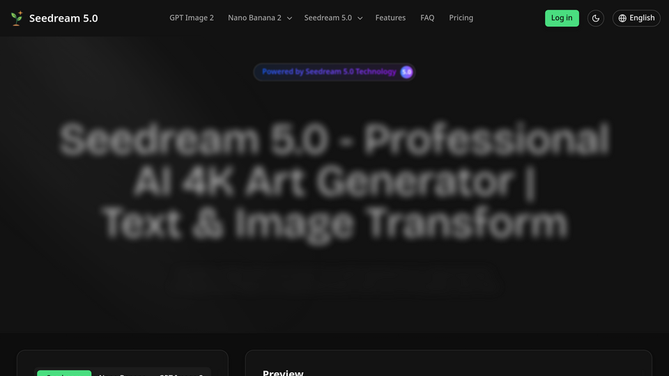 Screenshot of Seedream 4.0