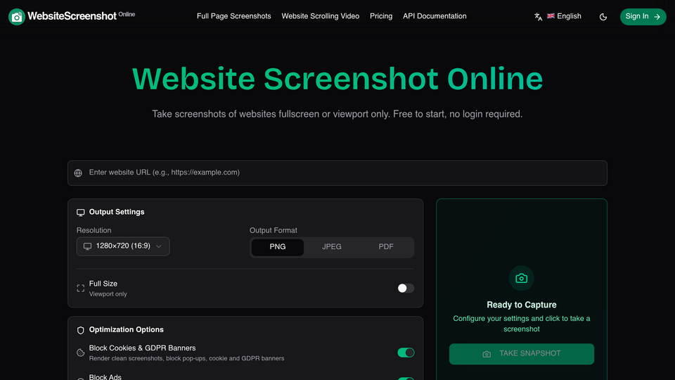 Screenshot of WebsiteScreenshot