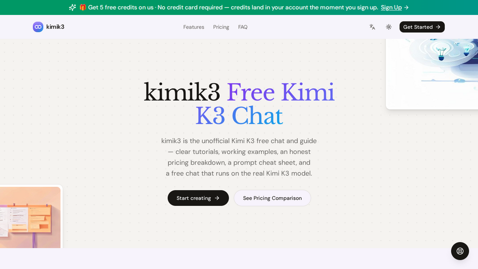 Screenshot of kimik3