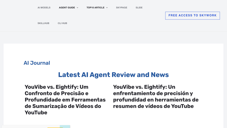 Screenshot of Skywork Super Agent