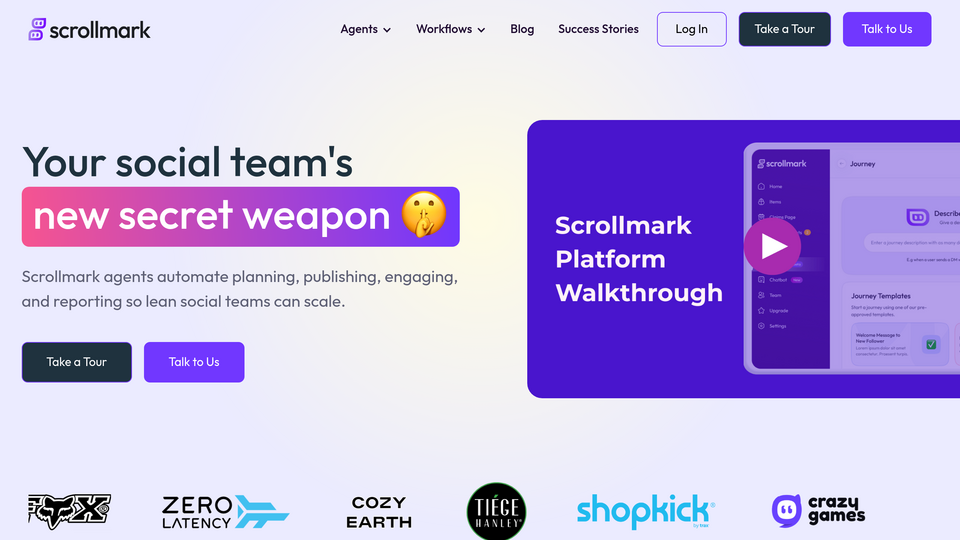 Screenshot of Scrollmark