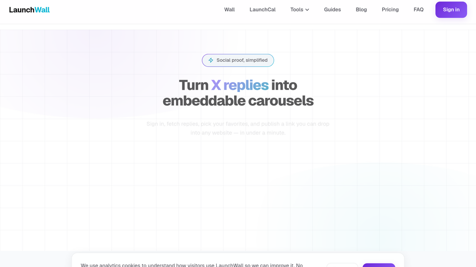 Screenshot of Launchwall
