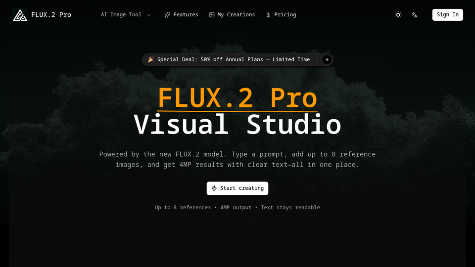 Screenshot of FLUX.2 Pro AI