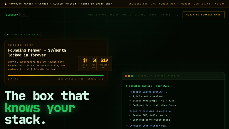 Screenshot of StageBox