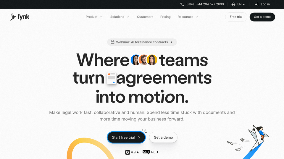 Screenshot of Fynk