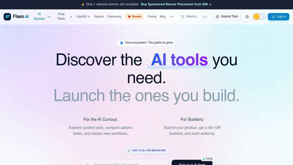 Screenshot of Flaex AI