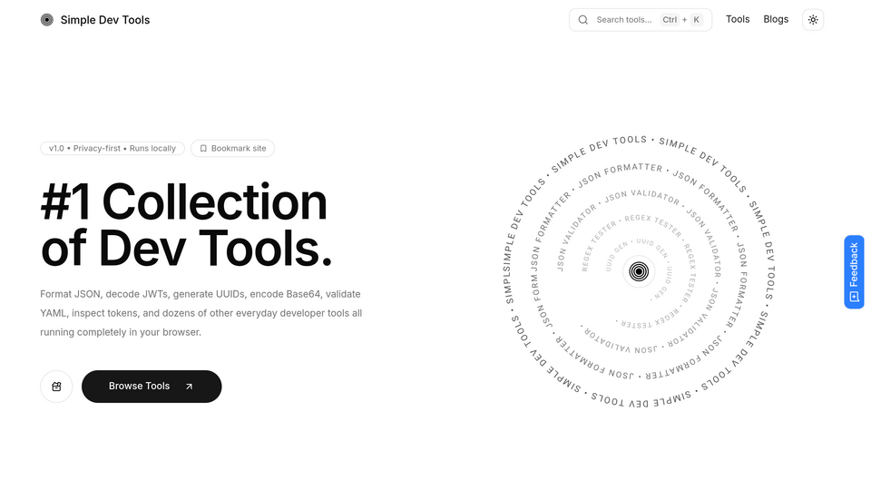 Screenshot of Simple Dev Tools
