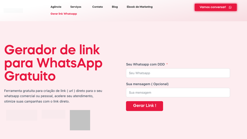 Screenshot of link para Whatsapp