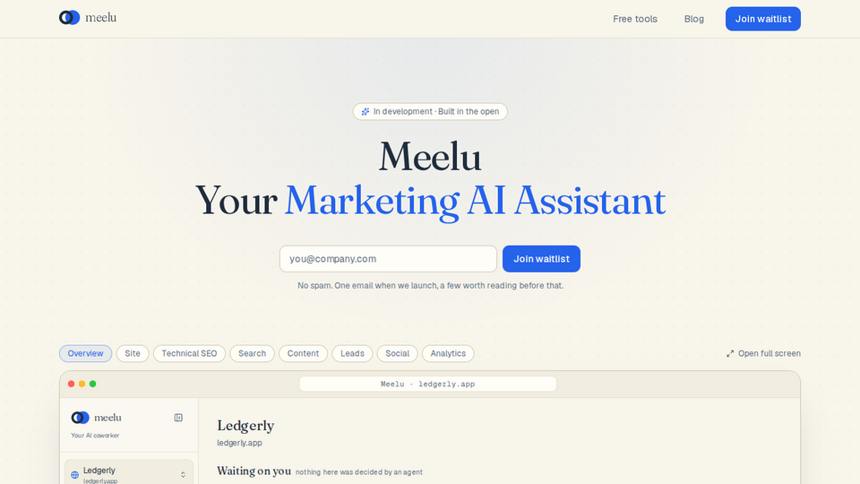 Screenshot of Meelu