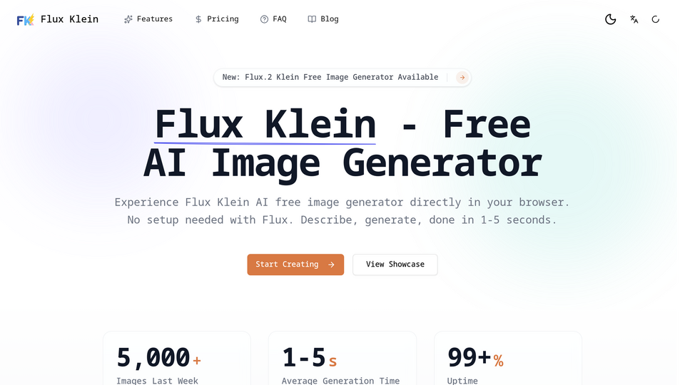 Screenshot of Flux Klein Studio