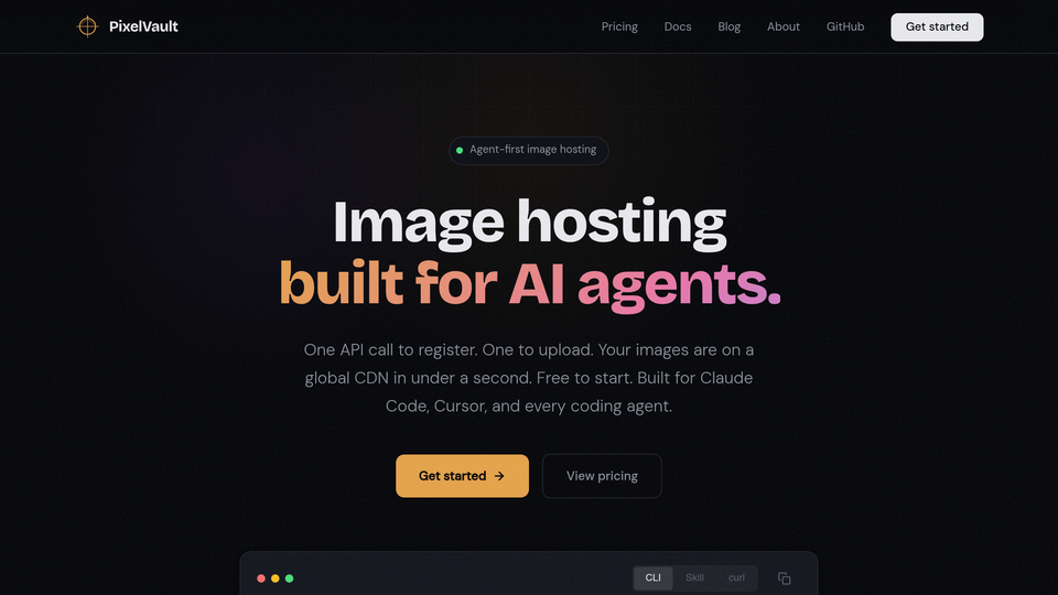 Screenshot of PixelVault