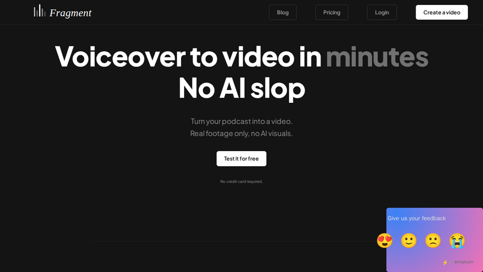Screenshot of Fragment