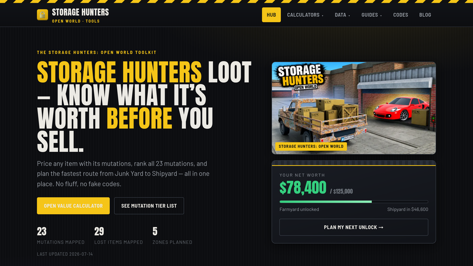 Screenshot of Storage Hunters Roblox