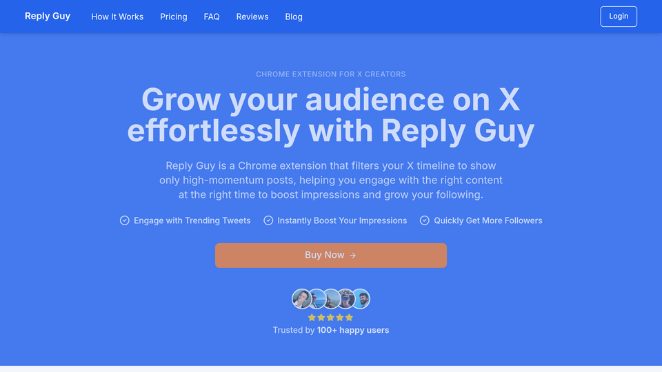Screenshot of Reply Guy