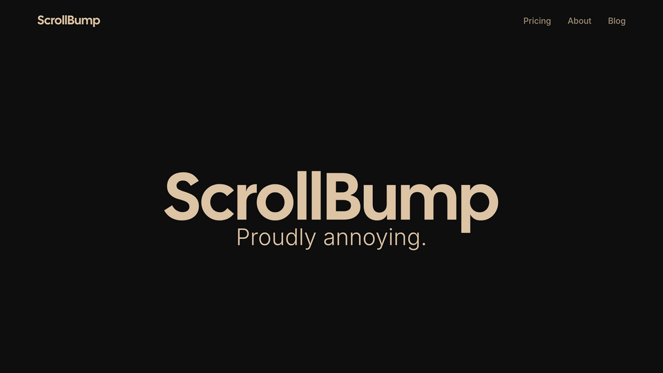 Screenshot of ScrollBump
