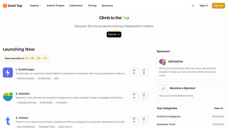 Screenshot of SmolTop