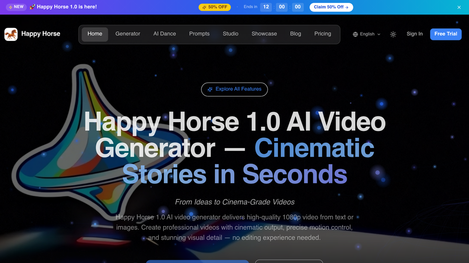 Screenshot of happy-horse