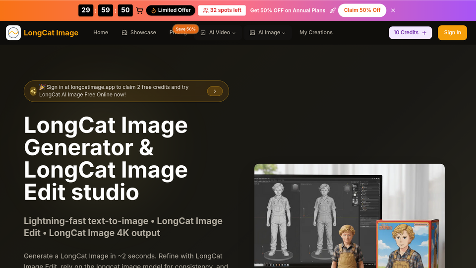 Screenshot of LongCat Image