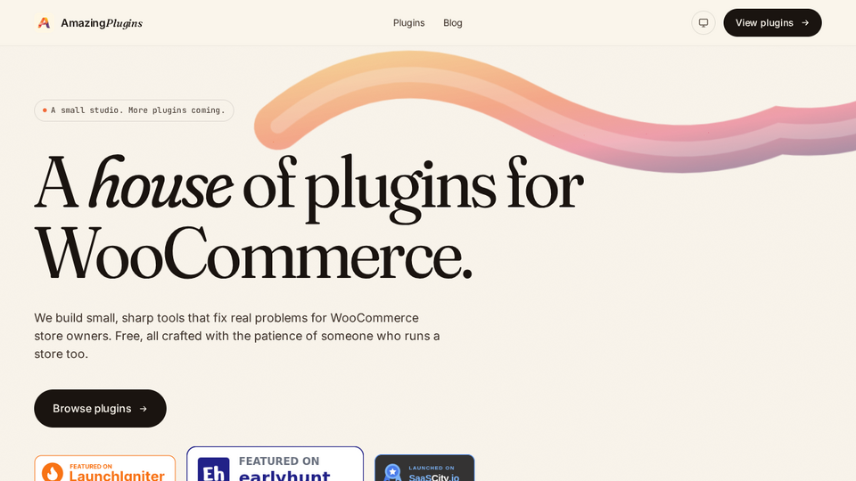 Screenshot of AmazingPlugins