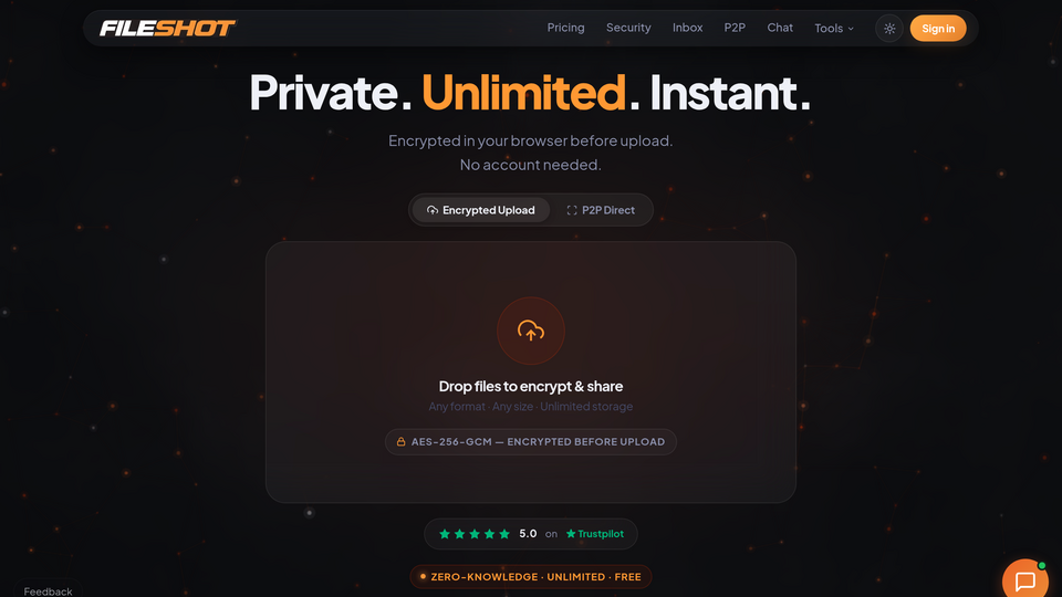Screenshot of FileShot