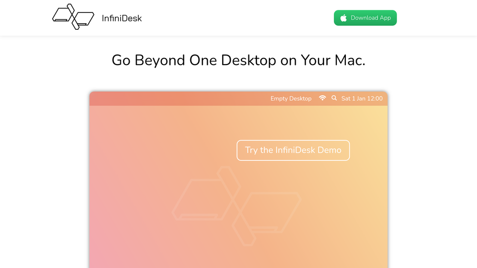 Screenshot of InfiniDesk