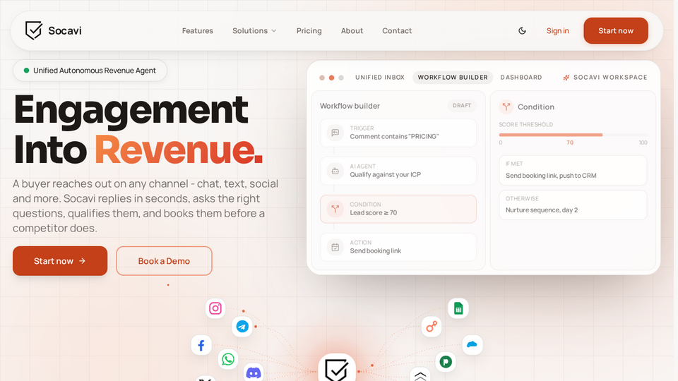 Screenshot of Socavi