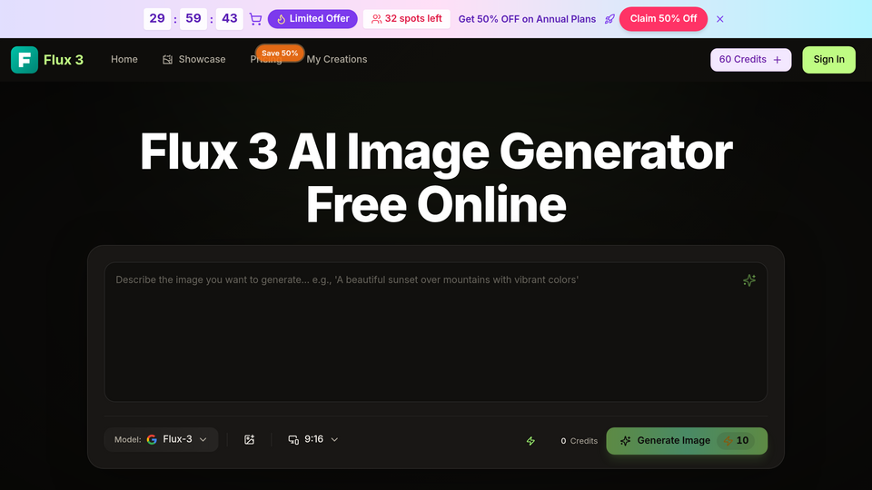 Screenshot of Flux 3