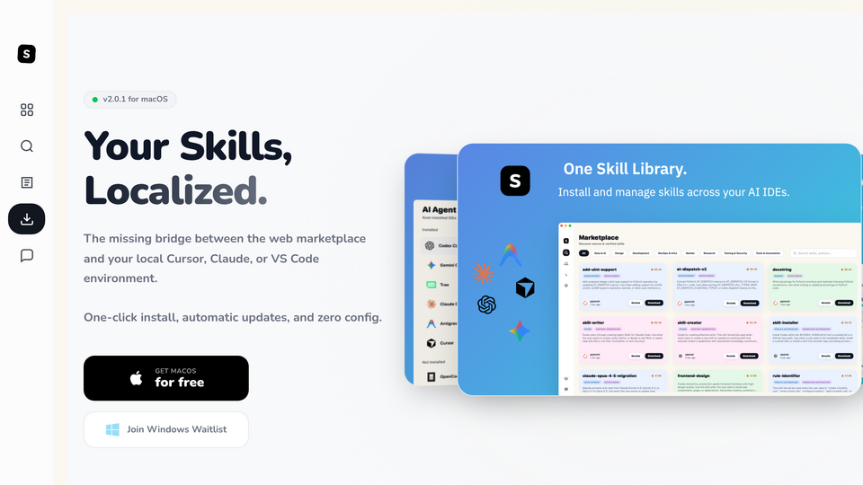 Screenshot of SkillMap