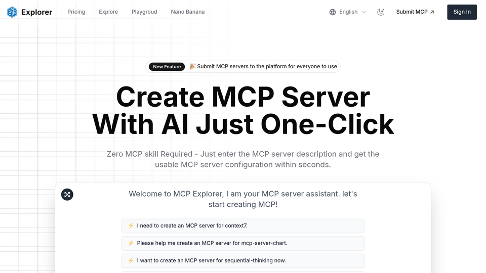 Screenshot of MCP Explorer