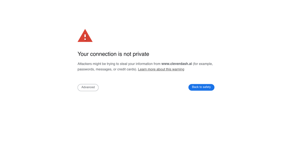 Screenshot of cleverdash.ai