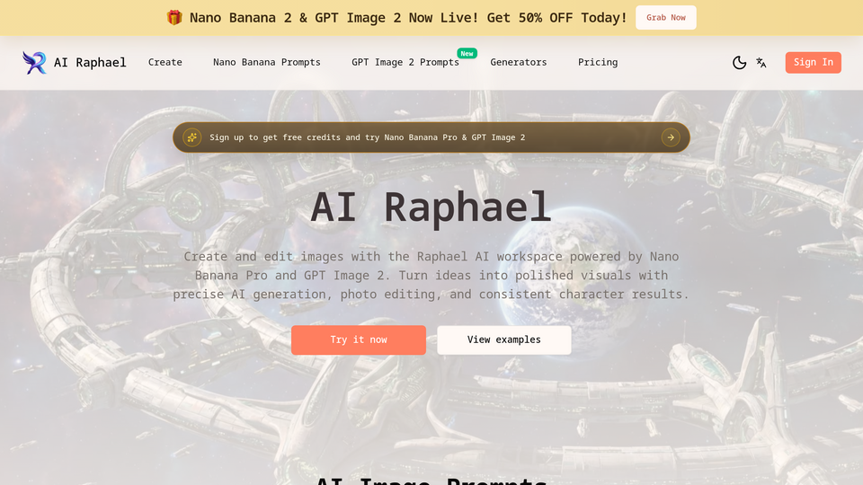 Screenshot of AI Raphael