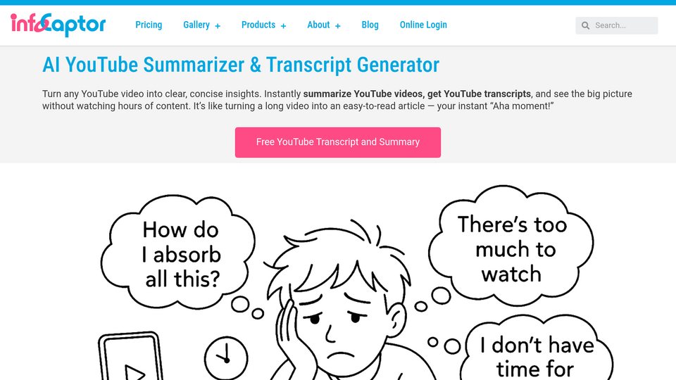 Screenshot of InfoCaptor
