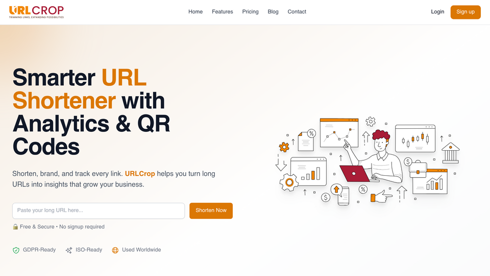 Screenshot of URLCrop