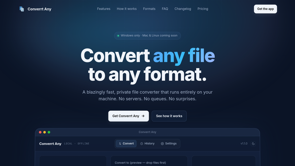 Screenshot of Converrt Any