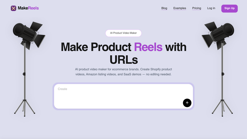 Screenshot of MakeReels.in
