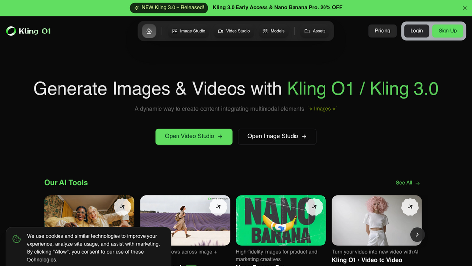 Screenshot of Kling O1