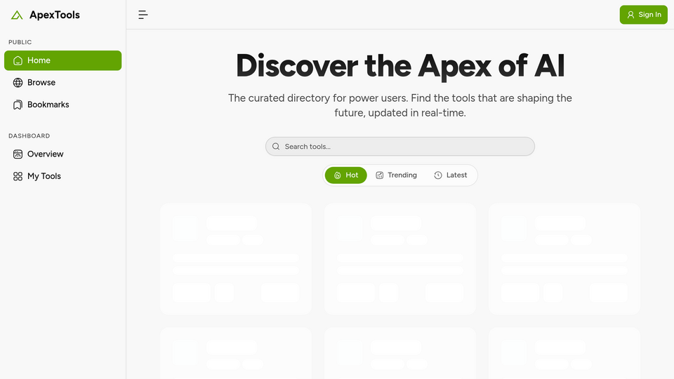 Screenshot of ApexTools