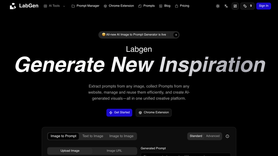 Screenshot of Labgen