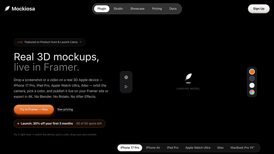 Screenshot of Mockiosa